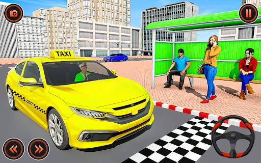 City Taxi Driving Taxi Game screenshot 7