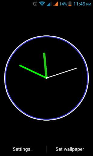 Adi AnalogClock Live Wallpaper screenshot 8