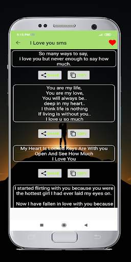 I Love You sms screenshot 1
