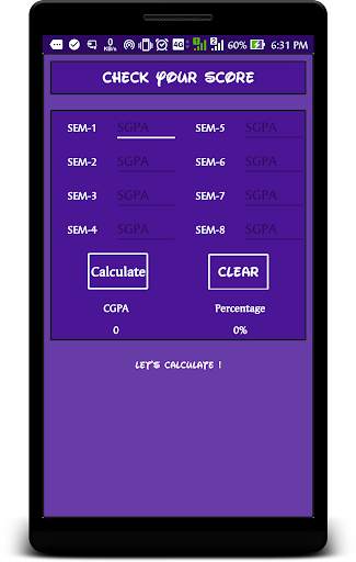 CGPA, SGPA, Percentage Calculator Pro screenshot 4