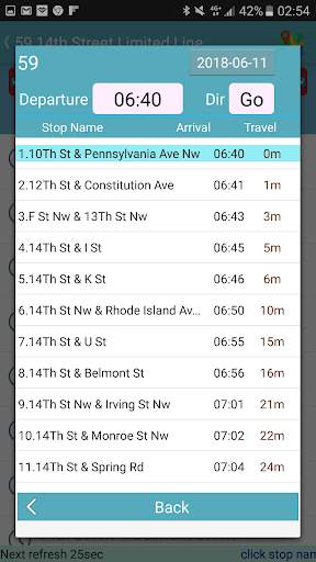Washington DC Bus Tracker screenshot 5