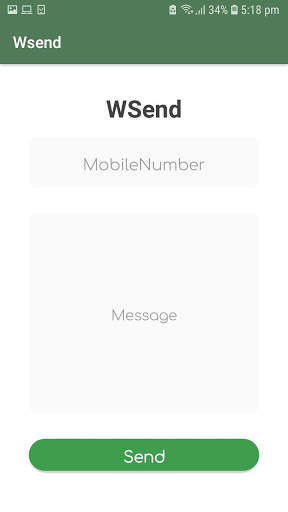 WSend - Send Whatsapp Messages To Anonymous Number screenshot 3
