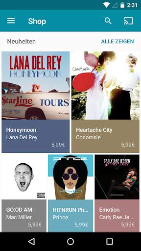 7digital Musik für Android screenshot 1