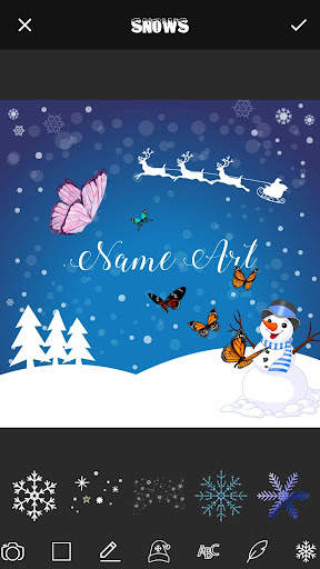 Christmas Card Name Art Maker screenshot 2