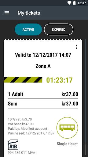 AtB Mobillett screenshot 3