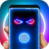 Neon Color Flash Fingerprint Lock Screen Prank icon