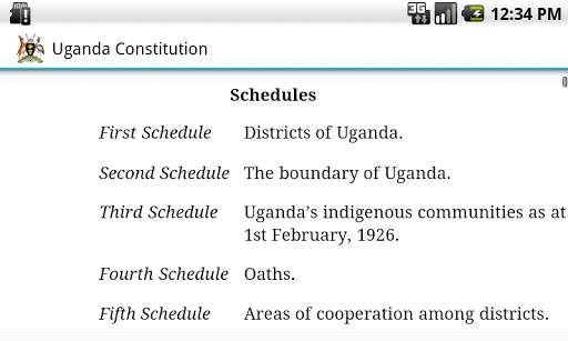 Uganda Constitution screenshot 9