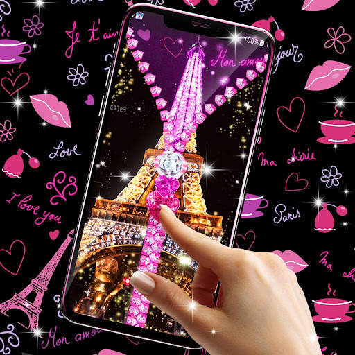 Paris zipper lock screen screenshot 8