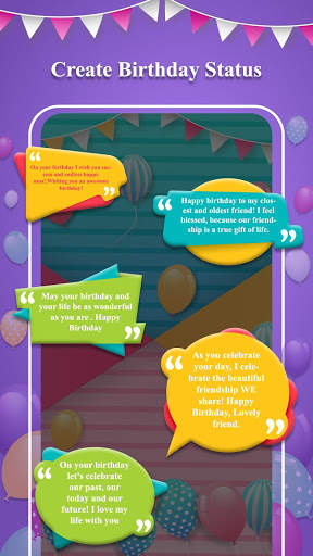 Happy Birthday Wishes & Greeting Cards Maker screenshot 3