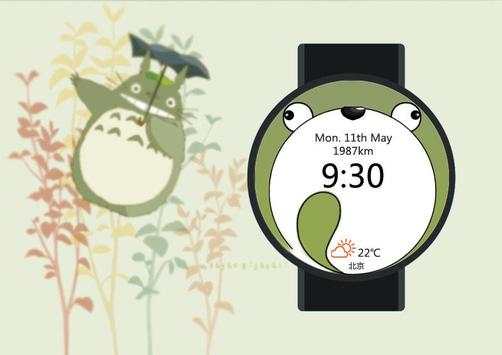 Totoro Watch Face for Wear screenshot 4