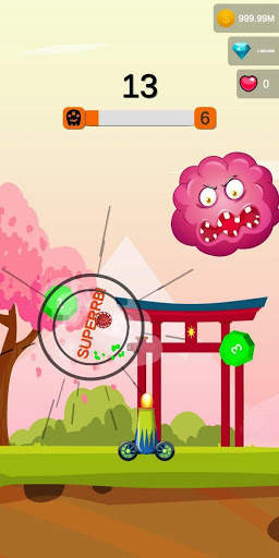 Ball Monster Blast : Cannon Ball Shot Space Game screenshot 2