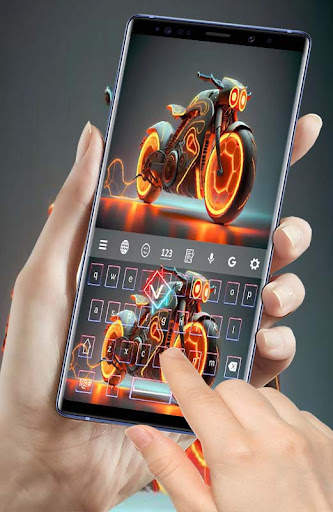 Neon Motorbike Keyboard screenshot 4