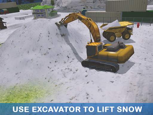 Excavator Pull Tractor: City Snow Cleaner screenshot 4