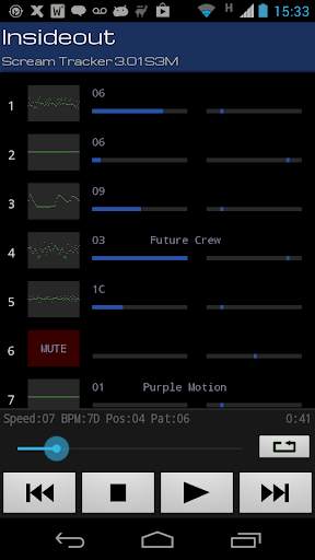 Xmp Mod Player screenshot 3