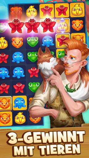 Animal Drop Safari - 3-Gewinnt-Spiel screenshot 1