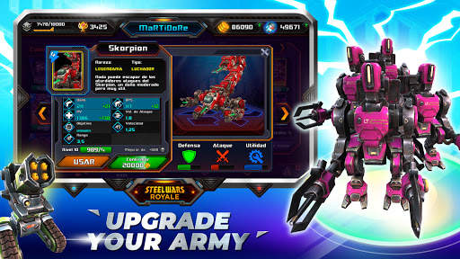 Steel Wars Royale - Multiplayer Robot Strategy 1v1 screenshot 2