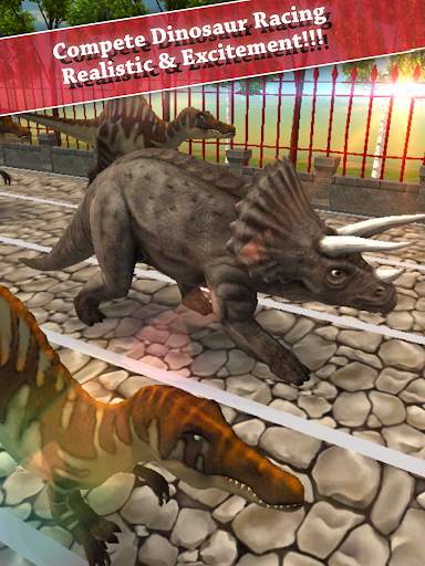 Triceratops Simulator Dinosaur Pet Racing 2017 screenshot 4