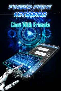 Fingerprint Style Keyboard - Tech Keyboard themes स्क्रीनशॉट 1