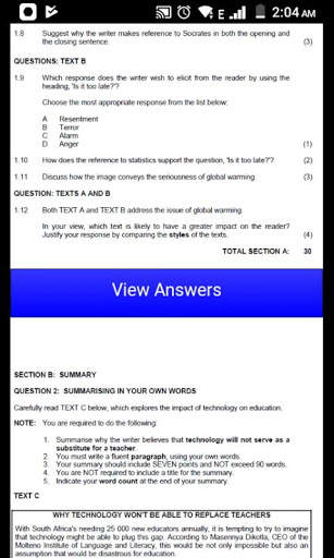 Grade 12 English HL Mobile Application screenshot 4