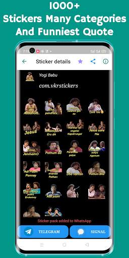 Tamilstickers for WA and Telegram screenshot 2