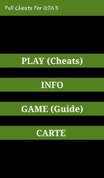 Full Cheats For GTA 5 screenshot 2
