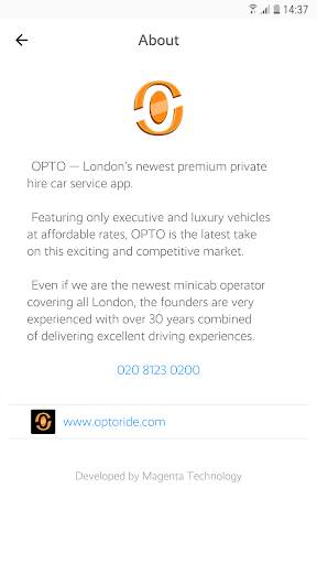 OPTO Ride – Car Service screenshot 3
