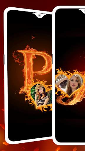 Fire Text Letters Photo frames NameArt Flamingtext 6 تصوير الشاشة