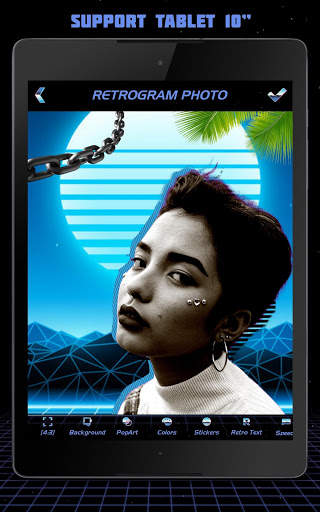 Retrogram 🌴: Retrowave Photo, GIF & Text Maker screenshot 6