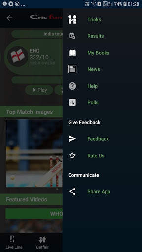 Cricflame  Cricket Live Line screenshot 10