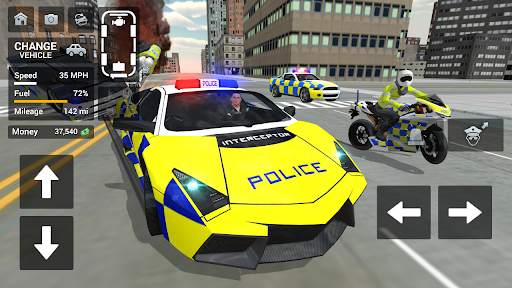 Police Car Driving Motorbike screenshot 1