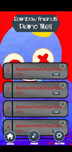 Rainbow Friends Piano Tiles screenshot 2
