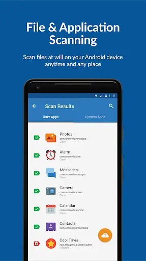 SecureAPlus Antivirus for Android Free स्क्रीनशॉट 2