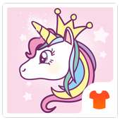 Cartoon Theme - Cute Unicorn logo
