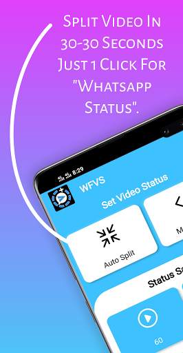 WFVS | Video Splitter For WhatsApp | Status Save скриншот 3