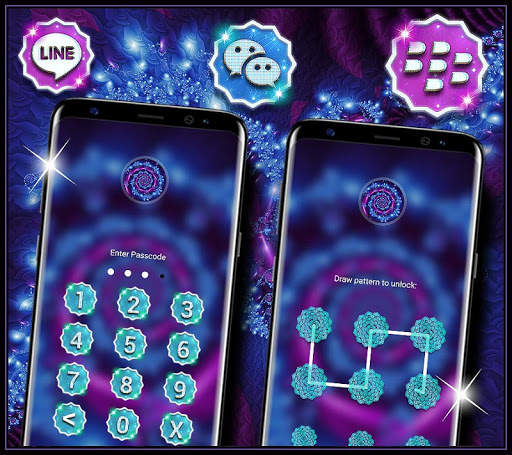 Neon Flower Art Launcher Theme screenshot 3