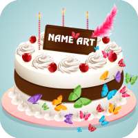 Name Art On Birthday Cake: Focus Filter Maker App icon
