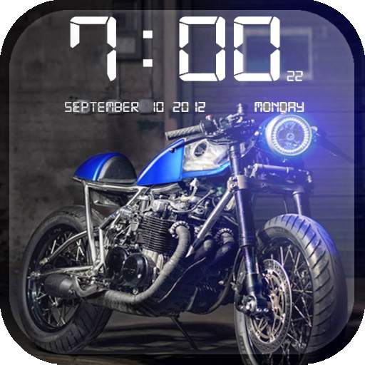 Bikes HD Clock Wallpaper 1.7