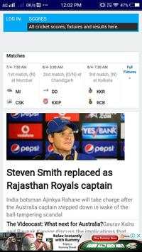 ipl cricket real schedule 2018 screenshot 7
