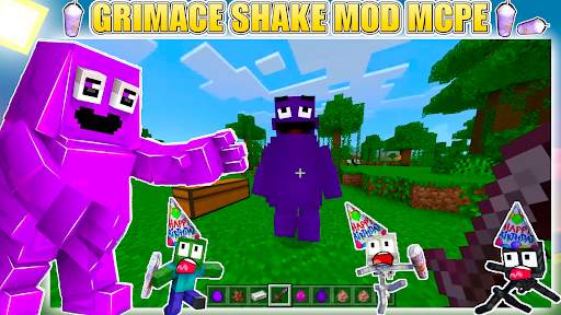 Grimace Shake Mod Minecraft screenshot 4