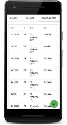 National Savings Prize Bonds :  Draw and Schedule скриншот 4