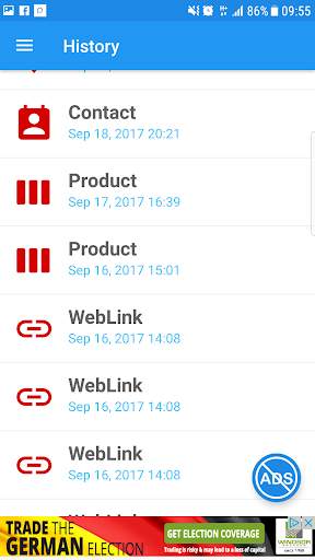 Barcode reader & QR scanner screenshot 3