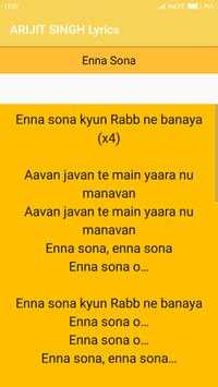 Arijit Singh Songs Lyrics screenshot 1