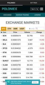 Poloniex - Bittrex screenshot 2