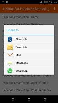 Tutorial For Facebook Marketing screenshot 5