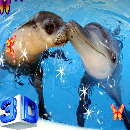 Dolphin Live Wallpaper - Screen Lock, Sensor, Auto आइकन