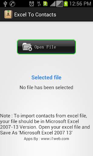 Import Export Contacts скриншот 1