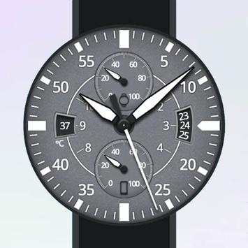 Gray Space Watch Face screenshot 1