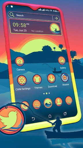 Sunrise Painting Theme screenshot 1