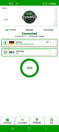 TM Tunnel Lite screenshot 1