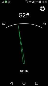 Simple Guitar Tuner screenshot 1